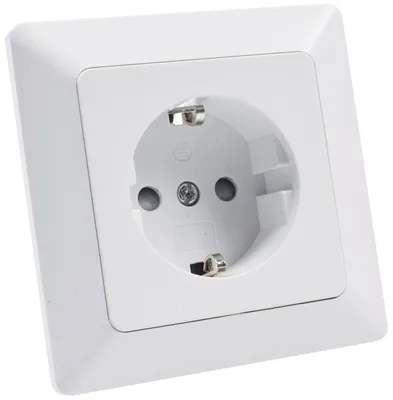 Immagine prodotto di Presa MILOS con contatto di terra, bianco opaco 250V~/ 16A, incl. telaio
