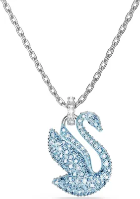 Produktbild von SWAROVSKI Damen Anhänger Schwan Blau Rhodiniert SWAN 5660594