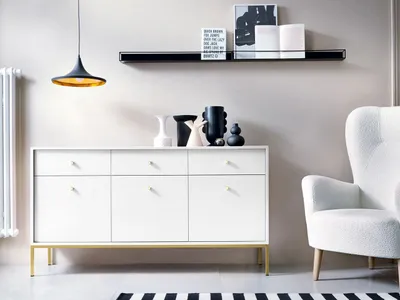 Obrázek produktu pro Moderní kombinovaná komoda PANRUP 2 - bílá