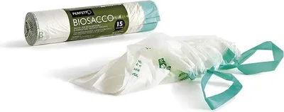 Produktbild von Perfetto Biosacco Abfallbeutel 10 l Durchscheinend 15 Stück(e)