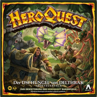 Immagine prodotto di Hasbro Gaming Avalon Hill HeroQuest La giungla di Delthrak Pacchetto avventura, 14 anni, 90 min