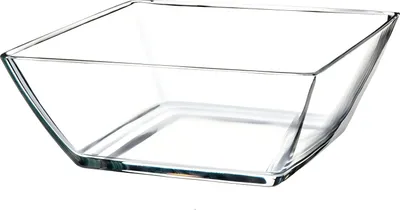 Produktbild von Salatschüssel 1,7L Eckig Obstschale 19x19 cm 1 Stück Glasschalen Transparent