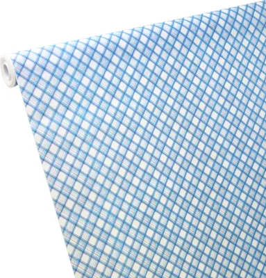 Produktbild von 50m x 1,00m Papiertischdecke Schotten-Karo blau