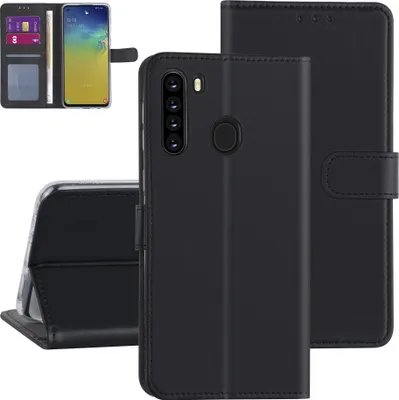 Immagine prodotto di Custodia a libro nera per Samsung Galaxy A21 - Porta carte di credito
