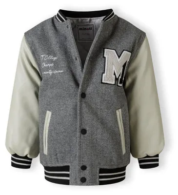 Image de Veste de sport matelassée pour garçons Minoti, couleur gris clair, taille 116