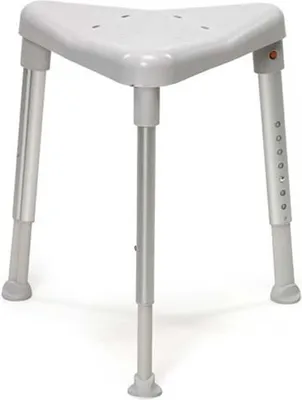 Produktbild von Duschhocker EDGE Sitzhöhe 42-57cm>>>>Farbe: grau