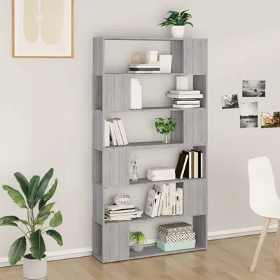 Immagine prodotto di The Living Store Libreria/divisorio Grigio Sonoma 100x24x188 cm
