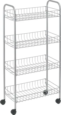 Produktbild von METALTEX Sprinter Allzweckwagen mit 4 Etagen / Rollregal, Höhe 84 cm