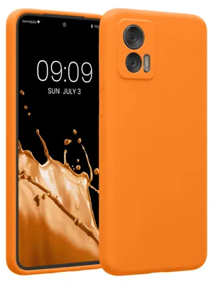 Produktbild von kwmobile Hülle kompatibel mit Motorola Edge 30 Neo - Hülle Silikon gummiert - Handyhülle - Handy Case in Fruity Orange