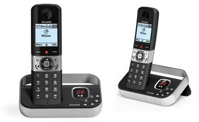 Produktbild von Alcatel F890, DECT-Telefon, Kabelloses Mobilteil, Freisprecheinrichtung, 200 Eintragungen, Anrufer-Identifikation, Schwarz