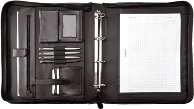 Obrázok produktu pre Alassio® 30025 Tagungsmappe AREZZO - A4, Lederimitat, schwarz