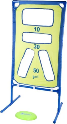 Productafbeelding van Scatch Frisbee Buitenspeelgoed - Incl. Frisbee en Doel - 111 x 5,6 x 43 CM - Kinderen vanaf 6 Jaar - Blauw/Groen
