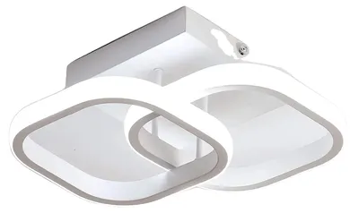 Image de Plafonnier, design moderne, économe en énergie, lumière blanche-blanche