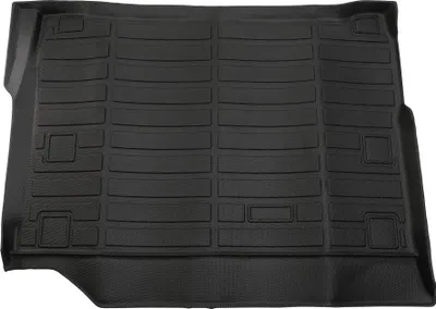 Produktbild von 1 Stk. Laderaumauskleidung Kofferraummatte für Jeep Wrangler 4XE 2021-2024 Heckkofferraum Gepäckstiefel Schale Matte Schwarz TPE Langgittermuster