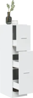 Produktbild von "2026 Promotion" Mehrzweckschrank, Flurschrank Apothekerschrank, Weiß 30x41x118 cm Holzwerkstoff - Kommoden CC31476