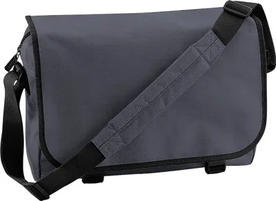 Produktbild von BagBase BG21 | Messenger Bag Umhängetasche | 38 x 30 x 12 cm - Farbe: Graphite Grey - Größe: 38 x 30 x 12 cm