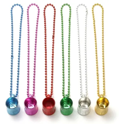 6 Nackenhalter für Weingläser, Schulterriemen, 6 Farben