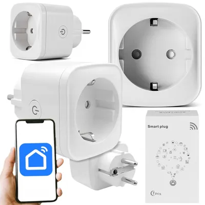 Produktbild von Intelligente WLAN-Steckdose 16 A, Smart Plug, App-Steuerung, Smart Home