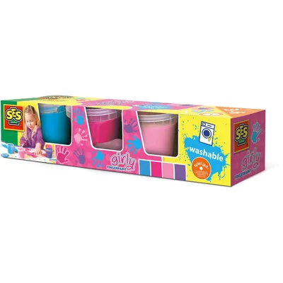 Produktbild von SES CREATIVE Fingerfarben Girly auswaschbar 150ml 4 Stück