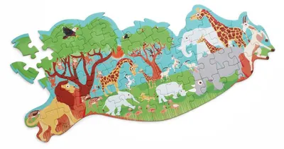 Produktbild von SCRATCH Konturpuzzle - Safari