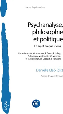 Produktbild von Psychanalyse, philosophie et politique