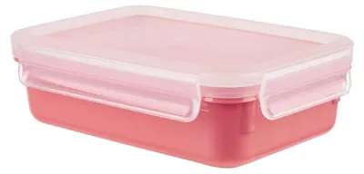 Produktbild von EMSA Clip & Close, Box, Rund, 0,8 l, Koralle, Polypropylen (PP), Thermoplastisches Elastomer (TPE), Deutschland