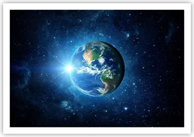 Produktbild von Poster - Poster ohne Rahmen - Erde Universum Sterne Galaxie - 100x70 cm - Wand Bild - Wanddeko - Wandbilder - Kunstposter - Wandposter - Bilder - Kunstdruck - Wandbild - P2XAA100x70-2943