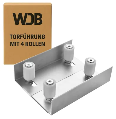 Obere Torführung, verstellbar, Stahl verzinkt, 2 Rollen, 26-70 mm