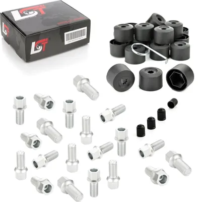 Produktbild von 20x Radbolzen Abdeckkappen Kugelbund M14x1,5x27 für VW BORA GOLF JETTA VENTO EOS