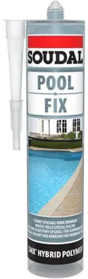 Productafbeelding van LIJM/KIT 'POOL STIX' SOUDAL, 290 ml - Lichtblauw