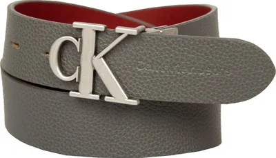 Immagine prodotto di Cintura CK CALVIN KLEIN JEANS accorciabile e reversibile doppia faccia con logo articolo ZW0ZW02359 altezza cm. 3 (circa), taglia 100 * cm.110 + fibbia cm.6 - totale cm.116, Poliestere 5%,Viscosa 5%,Poliuretano 35%,Pelle 55%