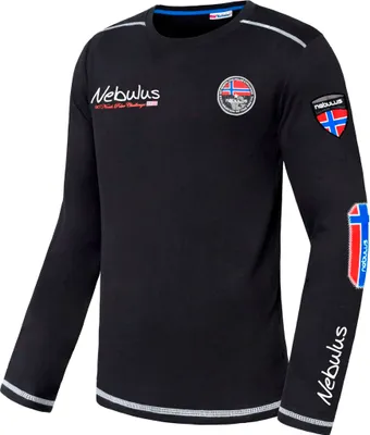 Zdjęcie produktu dla Nebulus Bluza lang BOOGY Herren, longsleeve, langarmshirt, Q970 - Herren, schwarz, L