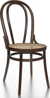 Produktbild von 2er-Set DIJON | Bugholzstuhl | Wenge | Bugholz | Geflecht Naturell | Stil , Wienerstuhl, Kneipenstuhl