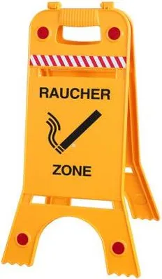 Produktbild von Warnaufsteller Aufsteller - Raucherzone - 308538/6 Warnschild