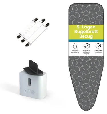 Obrázok produktu pre Poťah na žehliacu dosku Active, 5 vrstiev, až o 50 % rýchlejšie žehlenie, univerzálny poťah, veľkosť XL