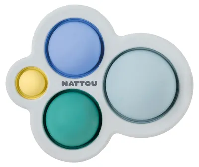 Produktbild von Nattou Pop-it Toy Silicone, 10 cm, Blue