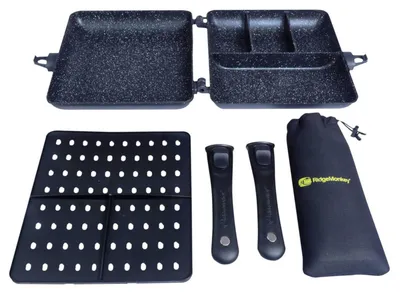 Produktbild von RidgeMonkey Connect Combi & Streamer XXL Granite Edition - Pfanne