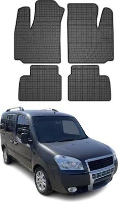 Immagine prodotto di 2000-2010 Fiat Doblo tappetini in gomma nera 4 pz