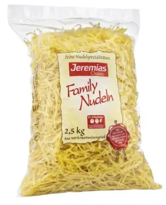 Obrázok produktu pre Jeremias® 1325813007 Jeremias® Family Bandnudeln 4 mm 2,5 kg