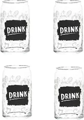 Produktbild von Bierglas in Dosenform,  4 Stück… + Eiszange Edelstahl