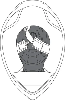 Produktbild von Agv K-5 S Innenpolsterung Schwarz L Schwarz L