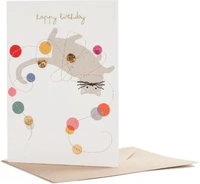 Produktbild von Crazy Cat Karte "Happy Birthday"