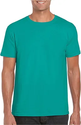 Produktbild von Gildan 64000 | Softstyle Herren T-Shirt modischer Kragen - Farbe: Jade Dome - Größe: M