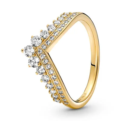 Produktbild von PANDORA Damenring Prinzessin Wishbone mit Zirkonia, gold