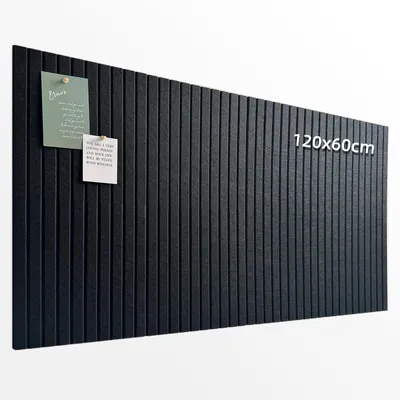 Filz-Pinnboard selbstklebend 120x60 cm, schwarz