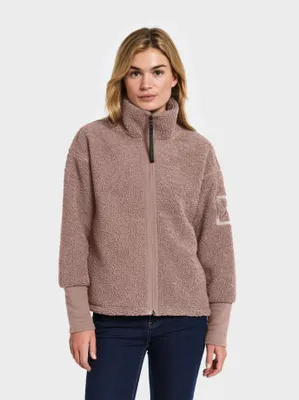 Image de Didriksons Mella 3 - Veste polaire pour femme, Taille:40, Couleur:bark