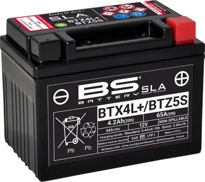 Produktbild von BS BATTERY SLA Wartungsfreie Batterie Werkseitig aktiviert - BTX4L+ / BTZ5S