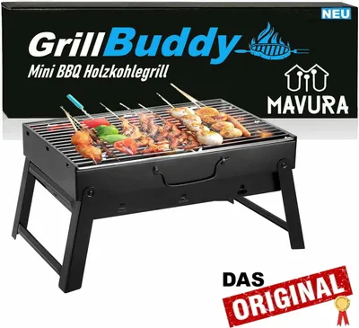 Zdjęcie produktu dla GrillBuddy Mini grill na węgiel drzewny Grill składany Grill piknikowy Grill stołowy Walizka