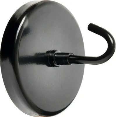 Produktbild von Hakenmagnet Ø 50 mm schwarz matt