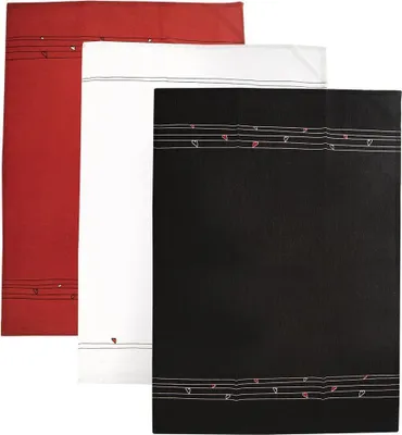 Image de Serviettes en coton polyvalentes - lot de 3 pièces avec un design unique